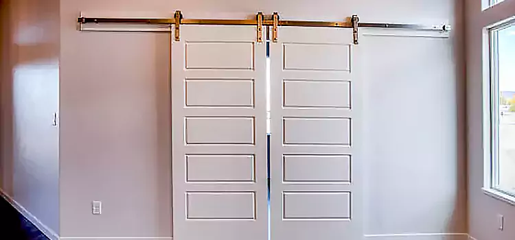 Glass Barn Door with Installation Hardware Kit Menasha