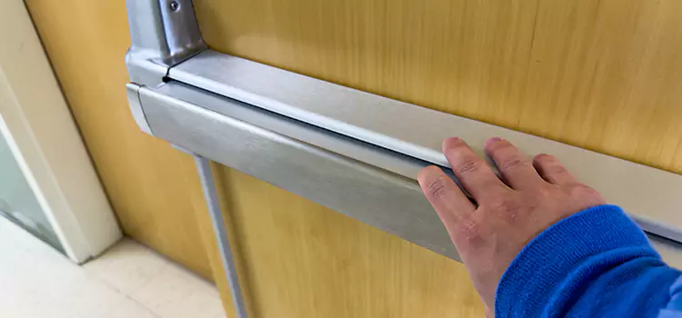 Installing a Push Bar on a Door Menasha